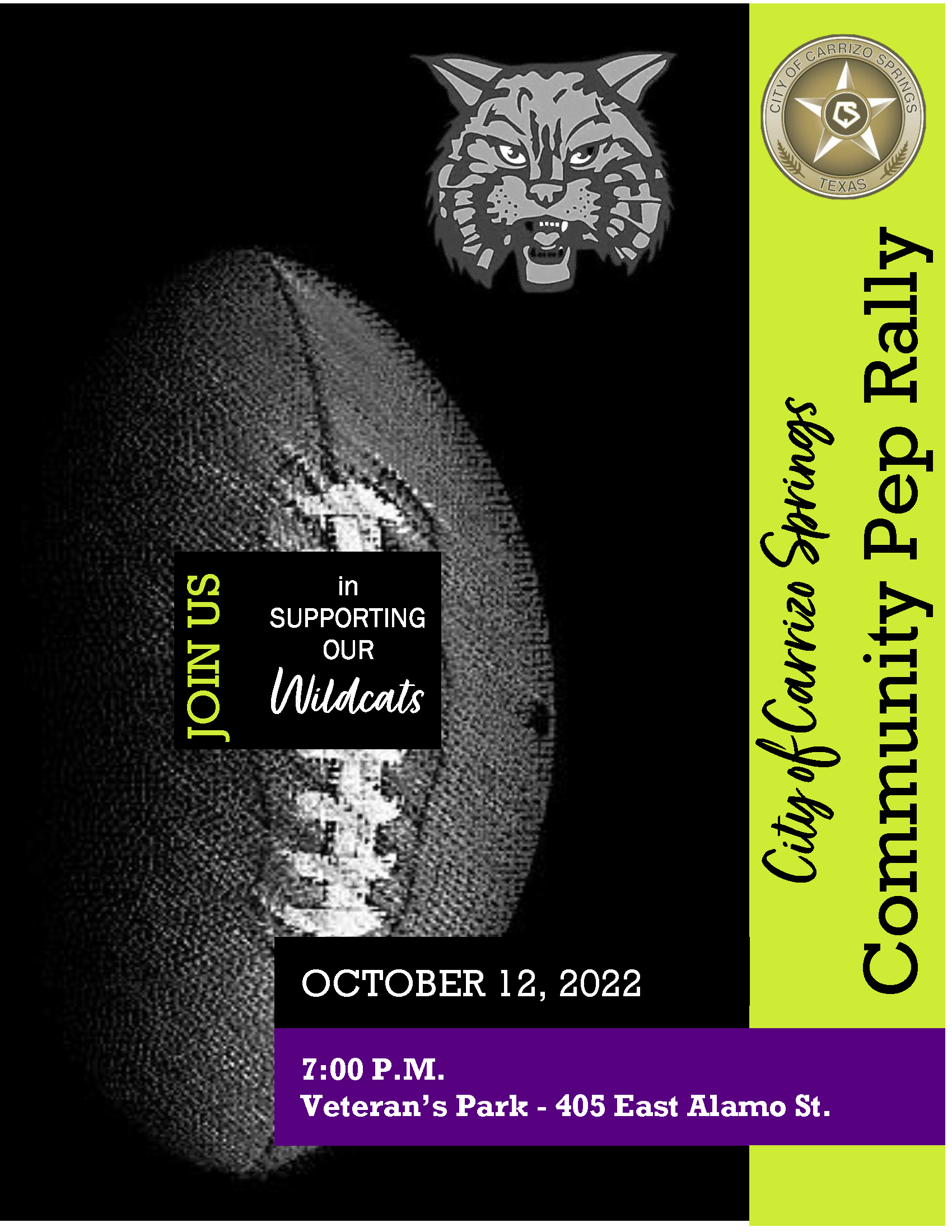 Community Pep Rally Carrizo Springs, Texas