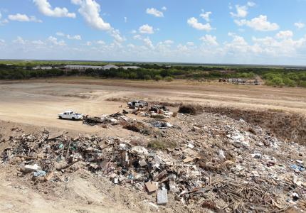 Aerial picture of landfill